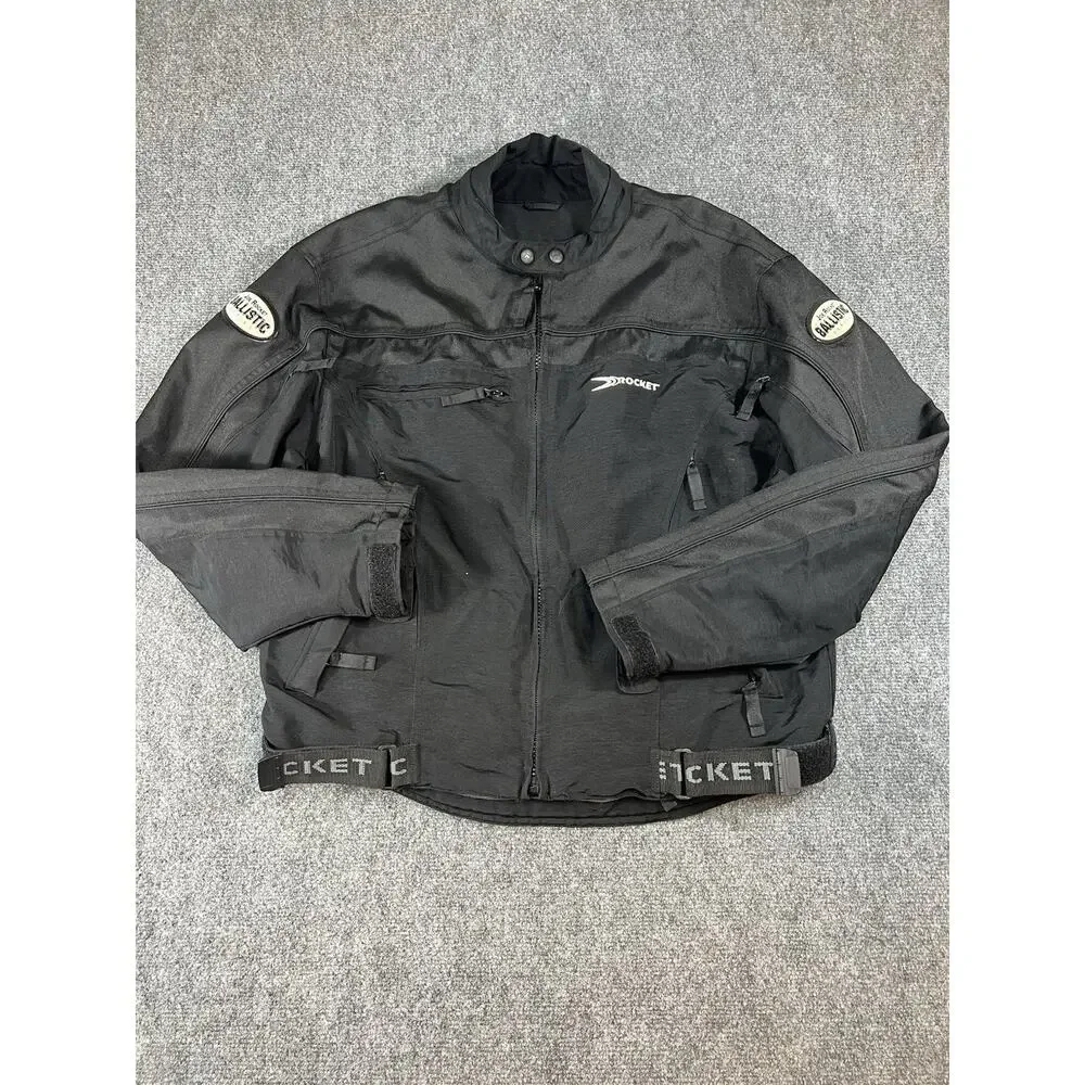 Joe Rocket Ballistic Motorcycle Jacket Black Size L Men’s Made in Korea - Picture 2 of 16